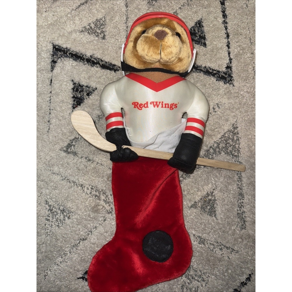 DETROIT RED WINGS------‎ CHRISTMAS STOCKING Vintage Rare